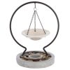 Meilleure affaire ???? Brûle-Parfum Suspendu Pierres 24cm Gris ????