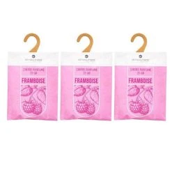 Coupon 💯 Lot De 3 Cintres Parfumés Accro 14cm Framboise 💯