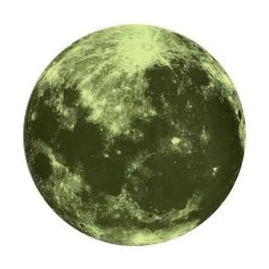 Grosses soldes 🛒 Paris Prix Sticker Mural Phosphorescent Lune 25cm Vert 🎁