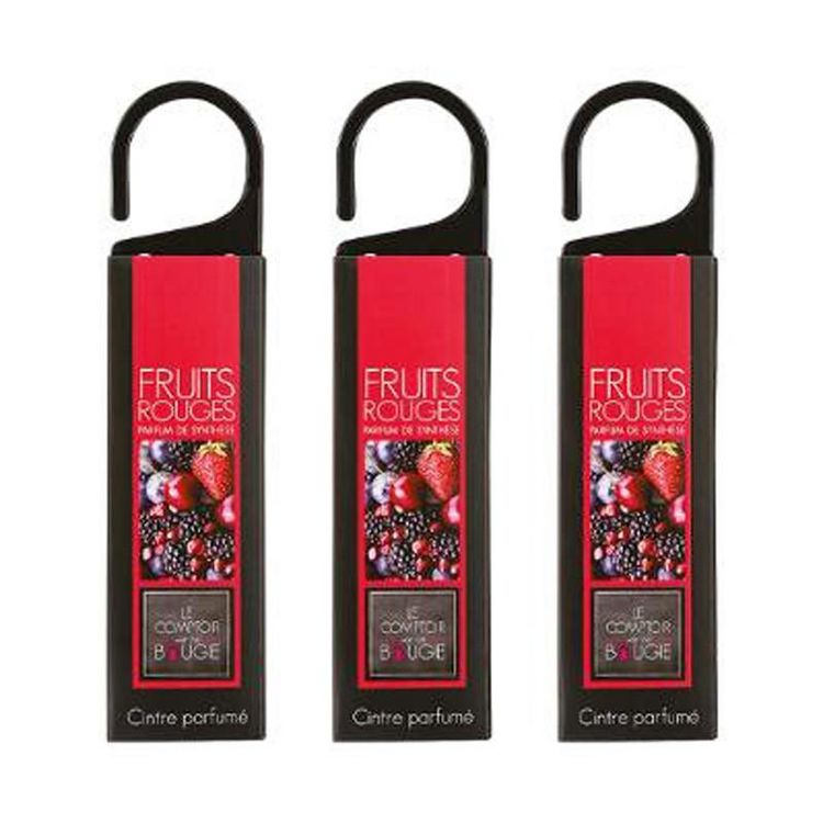 De gros ???? Lot De 3 Cintres Parfumés Suspend 17cm Fruits Rouges ???? 1 De gros ???? Lot De 3 Cintres Parfumés Suspend 17cm Fruits Rouges ????