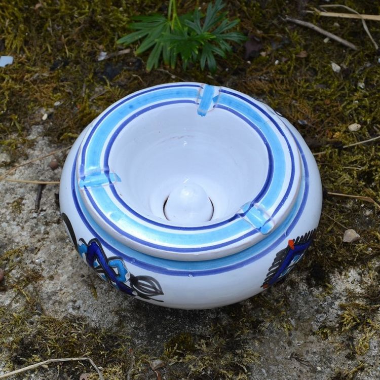 Nouveau ???? YODECO Cendrier Oriental Sahel Bleu - Moyen Modèle ???? 2 Nouveau ???? YODECO Cendrier Oriental Sahel Bleu - Moyen Modèle ???? – Image 2