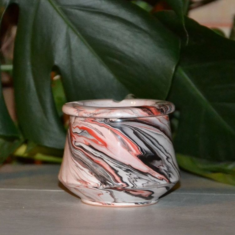 YODECO Cendrier Tunisien Karim marbré noir, rouge et blanc Grosses soldes ???? YODECO Cendrier Tunisien Karim Marbré Noir Et Blanc ✔️ -Paris Prix Sales unnamed file 2490