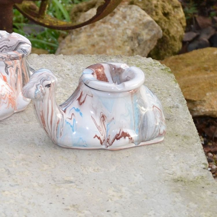 YODECO Cendrier marocain Chameau Marbré Marron et turquoise - Moyen Modèle Meilleur prix ???? YODECO Cendrier Marocain Chameau Marbré Marron Et Turquoise - Moyen Modèle ???? -Paris Prix Sales unnamed file 2499