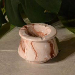 Meilleur prix ⭐ YODECO Cendrier Tunisien Karim Marbré Marron, Gris Et Blanc ????