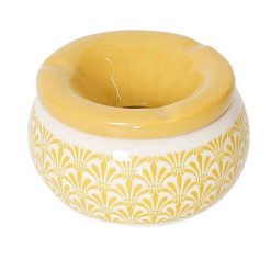 Budget ???? Paris Prix Cendrier Marocain Déco Royal 8cm Blanc & Or ⌛