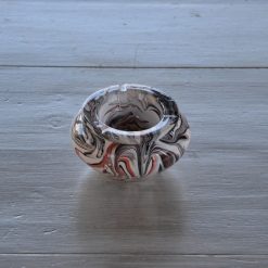 Meilleur prix ???? YODECO Cendrier Tunisien Marbré Blanc, Noir Et Rouge - Moyen Modèle ????