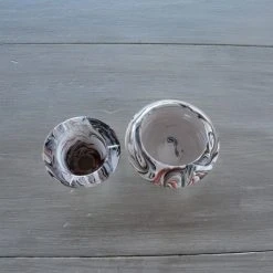 Meilleur prix 🔥 YODECO Cendrier Tunisien Marbré Blanc, Noir Et Rouge - Moyen Modèle 🔥 -Paris Prix Sales unnamed file 2514