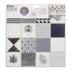 Meilleur prix ⌛ Lot De 2 Stickers Carrelage Image 25x25cm Noir ✨ 3 Meilleur prix ⌛ Lot De 2 Stickers Carrelage Image 25x25cm Noir ✨ -Paris Prix Sales unnamed file 252