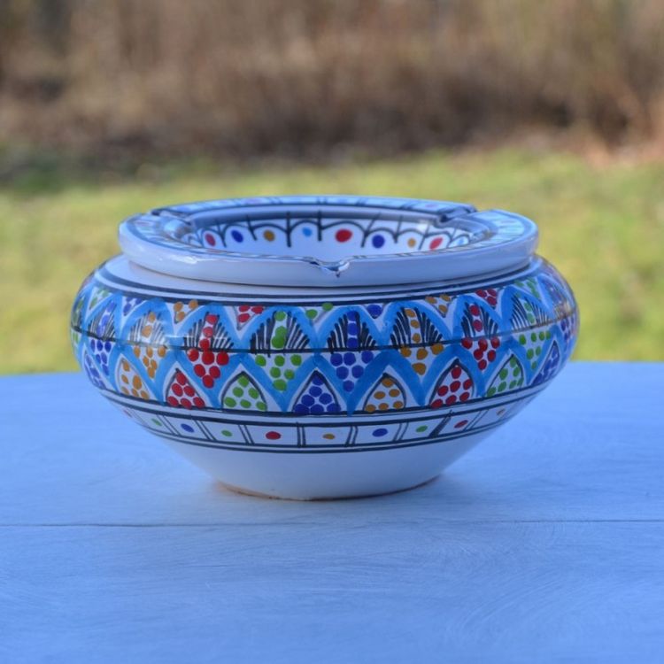 Remise ???? YODECO Cendrier Tunisien Bakir Royal Fleur - Grand Modèle ???? 1 Remise ???? YODECO Cendrier Tunisien Bakir Royal Fleur - Grand Modèle ????