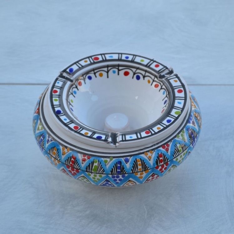 Remise ???? YODECO Cendrier Tunisien Bakir Royal Fleur - Grand Modèle ???? 3 Remise ???? YODECO Cendrier Tunisien Bakir Royal Fleur - Grand Modèle ???? – Image 3