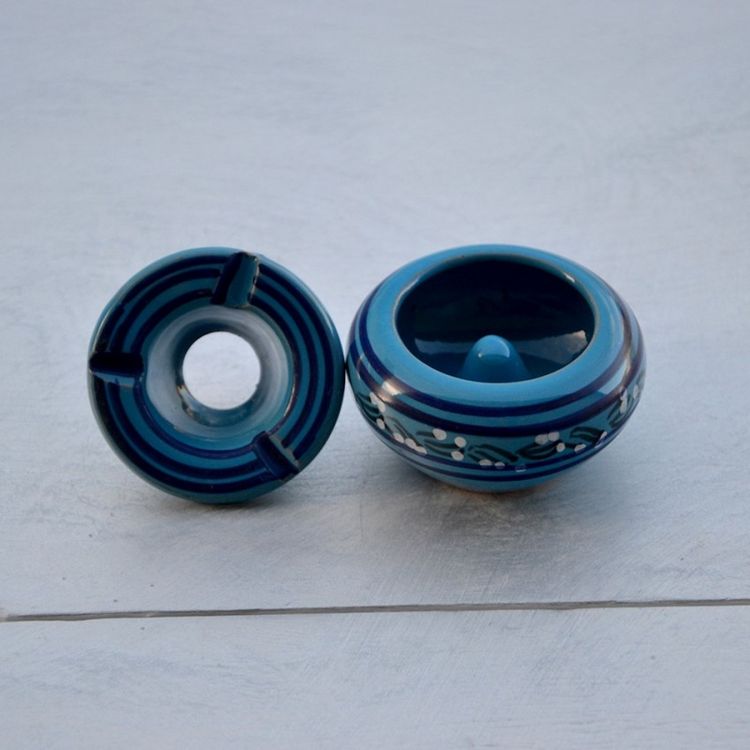 Nouveau ???? YODECO Lot De 3 Mini Cendriers Tatoué Rouge, Vert Et Bleu ✔️ 3 Nouveau ???? YODECO Lot De 3 Mini Cendriers Tatoué Rouge, Vert Et Bleu ✔️ – Image 3