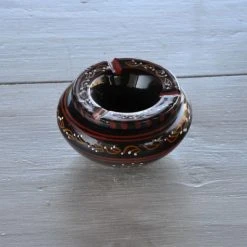 Remise 🥰 YODECO Cendrier Tunisien Tatoué Noir - Moyen Modèle 👏