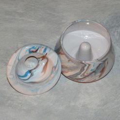 Nouveau ???? YODECO Cendrier Tunisien Karim Marbré Marron, Bleu Et Blanc ⌛ -Paris Prix Sales unnamed file 2564