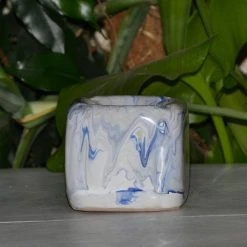 Coupon 🔥 YODECO Cendrier Anti Fumée Cube Marbré Bleu, Gris Et Blanc ⭐ -Paris Prix Sales unnamed file 2567