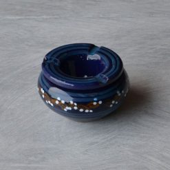 Promo ???? YODECO Cendrier Marocain Tatoué Bleu Nuit - Petit Modèle ????