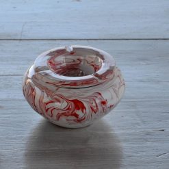 Le moins cher ???? YODECO Cendrier Anti Fumée Marbré Rouge - Petit Modèle ????