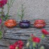 Bon marché ???? YODECO Lot 3 Mini Cendriers Marrakech Orange,rouge Et Bleu Nuit - Mini Modèle ????