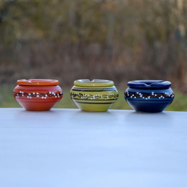 YODECO Lot 3 cendriers Tatoué orange, vert anis et bleu fonçé - Mini modèle Tout neuf ???? YODECO Lot 3 Cendriers Tatoué Orange, Vert Anis Et Bleu Fonçé - Mini Modèle ⌛ -Paris Prix Sales unnamed file 2610