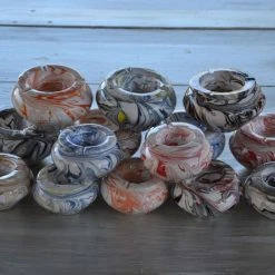 Le moins cher 🤩 YODECO Lot De 5 Cendriers Artisanaux Marbré - Moyen Modèle 💯