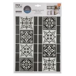Le moins cher ???? Sticker Déco Carrelage 25x38cm Anthracite ????