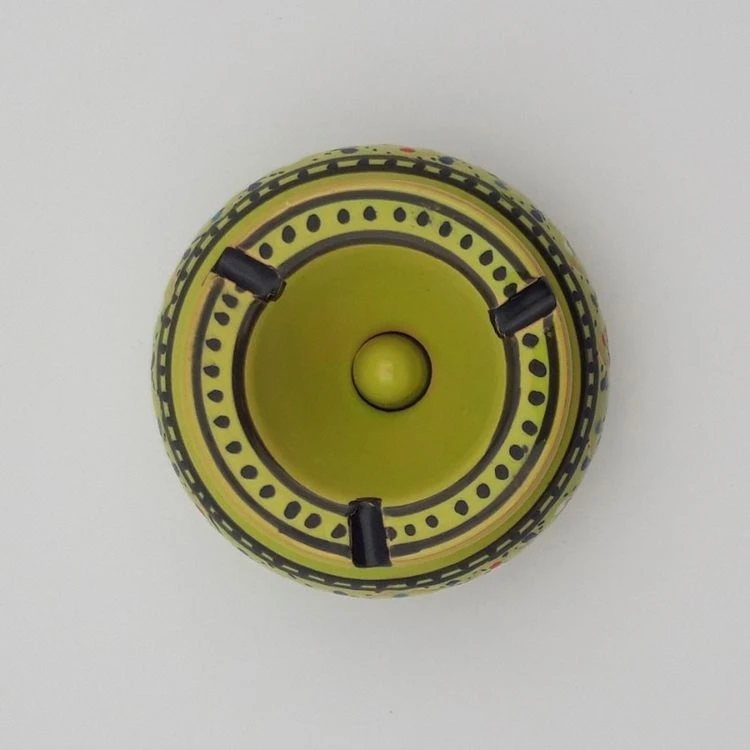 Nouveau 👏 YODECO Cendrier Marocain Marrakech Vert - Petit Modèle 🤩 3 Nouveau 👏 YODECO Cendrier Marocain Marrakech Vert - Petit Modèle 🤩 – Image 3