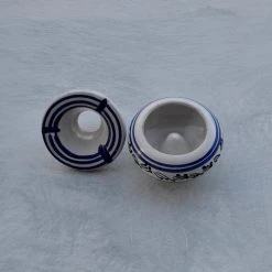 Remise 🥰 YODECO Cendrier Anti Fumée Tatoué Bleu Et Blanc - Mini Modèle 🎁 -Paris Prix Sales unnamed file 2675