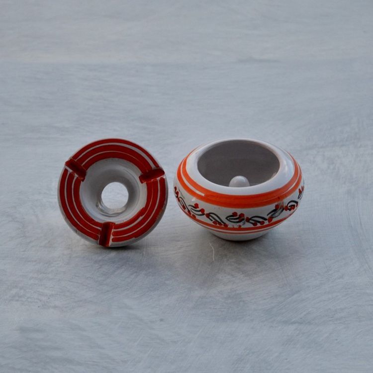 YODECO Cendrier anti fumée Tatoué orange et blanc - Mini modèle Remise ⭐ YODECO Cendrier Anti Fumée Tatoué Orange Et Blanc - Mini Modèle ???? -Paris Prix Sales unnamed file 2678