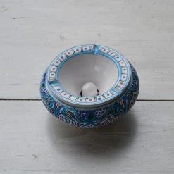 Budget ✔️ YODECO Cendrier Anti Fumée Marocain Turquoise - Grand Modèle ✨