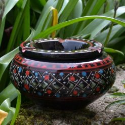 Offres ⭐ YODECO Cendrier Anti Fumée Marrakech Noir- Moyen Modèle ✨