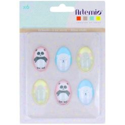Budget ???? Artemio 6 Cabochons En Verre - Adorable ????