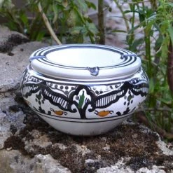 Meilleur prix 🎁 YODECO Cendrier Marocain Noir - Moyen Modèle 💯