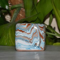 Budget ???? YODECO Cendrier Anti Fumée Cube Marbré Bleu, Marron Et Blanc ???? -Paris Prix Sales unnamed file 2711