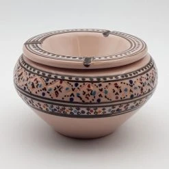 Promo 🔥 YODECO Cendrier Marocain Marrakech Blanc Cassé - Grand Modèle ⌛