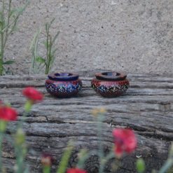 Budget ???? YODECO Lot 2 Mini Cendriers Marrakech Bleu Nuit Et Noir - Mini Modèle ????