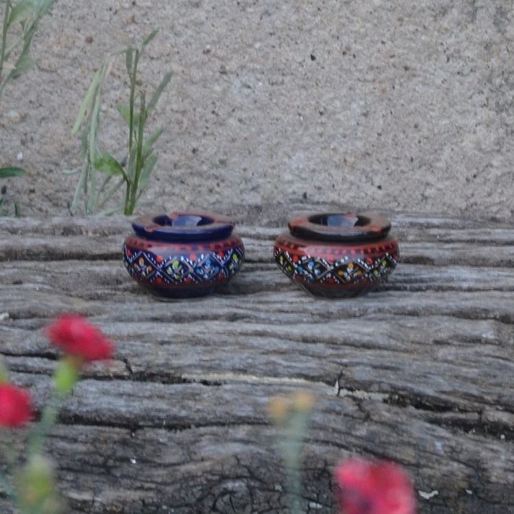 Budget 🤩 YODECO Lot 2 Mini Cendriers Marrakech Bleu Nuit Et Noir - Mini Modèle 🤩 3 Budget 🤩 YODECO Lot 2 Mini Cendriers Marrakech Bleu Nuit Et Noir - Mini Modèle 🤩 – Image 3