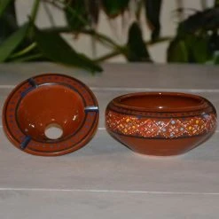 Meilleure vente 🛒 YODECO Cendrier Anti Fumée Marrakech Marron- Moyen Modèle 🤩 -Paris Prix Sales unnamed file 2732