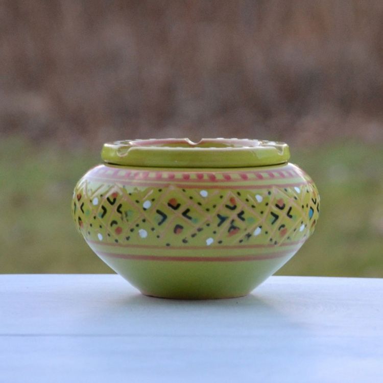 YODECO Cendrier marocain anti fumée Marrakech vert - Moyen modèle Nouveau ???? YODECO Cendrier Marocain Anti Fumée Marrakech Vert - Moyen Modèle ✔️ -Paris Prix Sales unnamed file 2760