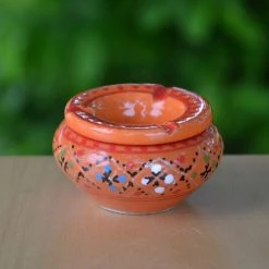 Meilleur prix 😉 YODECO Cendrier Marrakech Orange - Mini Modèle 😉
