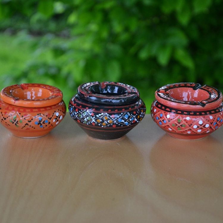 YODECO Lot de 3 mini cendriers Marrakech Rouge, Noir et Orange Promo ✨ YODECO Lot De 3 Mini Cendriers Marrakech Rouge, Noir Et Orange ⭐ -Paris Prix Sales unnamed file 2784