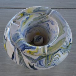 Top 10 ???? YODECO Cendrier Anti Fumée Géant Marbré Jaune, Bleu Et Blanc D30 Cm ????