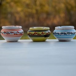 Meilleure vente ???? YODECO Lot 3 Cendriers Anti Fumée Tatoué Blanc Et Anis - Mini Modèle ????