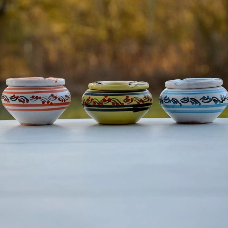 Meilleure vente 🛒 YODECO Lot 3 Cendriers Anti Fumée Tatoué Blanc Et Anis - Mini Modèle 🎁 1 Meilleure vente 🛒 YODECO Lot 3 Cendriers Anti Fumée Tatoué Blanc Et Anis - Mini Modèle 🎁