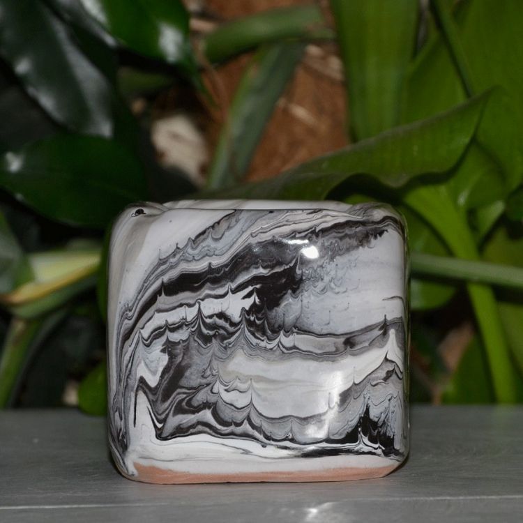 YODECO Cendrier anti fumée Cube marbré noir et blanc Remise ???? YODECO Cendrier Anti Fumée Cube Marbré Noir Et Blanc ???? -Paris Prix Sales unnamed file 2817