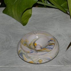 Remise ???? YODECO Cendrier Marocain Anis Marbré Jaune, Bleu Et Blanc Moyen Modèle ????