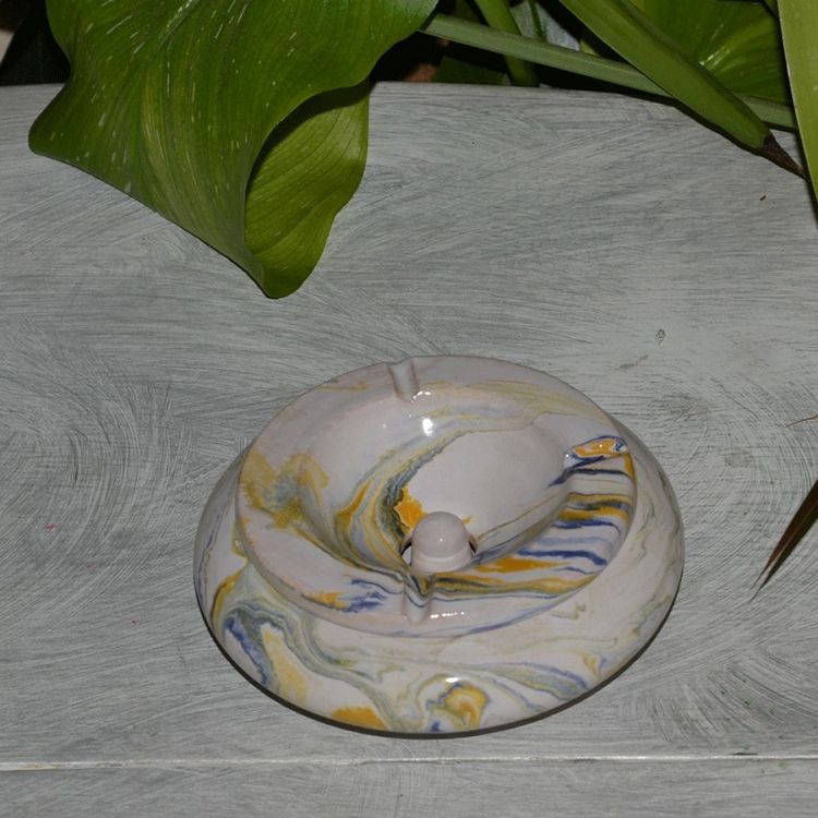 YODECO Cendrier marocain Anis marbré jaune, bleu et blanc Moyen Modèle Remise ???? YODECO Cendrier Marocain Anis Marbré Jaune, Bleu Et Blanc Moyen Modèle ???? -Paris Prix Sales unnamed file 2820