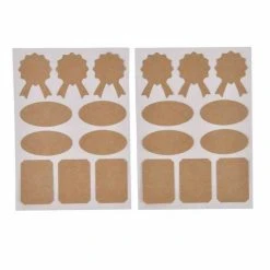Sortie 🎁 Paris Prix Lot De 20 Stickers Déco Craft 13x18cm Naturel 🧨