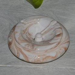 Remise 😀 YODECO Cendrier Marocain Anis Marbré Marron, Gris Et Blanc Moyen Modèle 🔥 -Paris Prix Sales unnamed file 2831