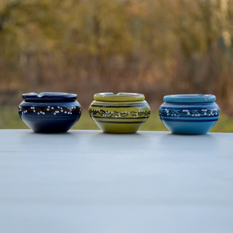 YODECO Lot 3 mini cendriers Tatoué Bleu nuit, Vert et Bleu Acheter ???? YODECO Lot 3 Mini Cendriers Tatoué Bleu Nuit, Vert Et Bleu ???? -Paris Prix Sales unnamed file 2844