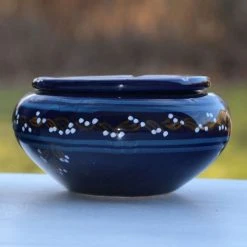 Bon marché 🧨 YODECO Cendrier Marocain Tatoué Bleu Nuit - Moyen Modèle ✔️