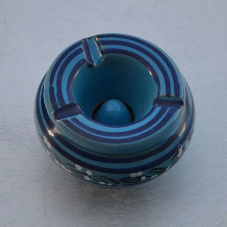 Nouveau ❤️ YODECO Cendrier Petit Modèle Anti Fumée Tatoué Bleu - D 10 Cm 💯 2 Nouveau ❤️ YODECO Cendrier Petit Modèle Anti Fumée Tatoué Bleu - D 10 Cm 💯 – Image 2
